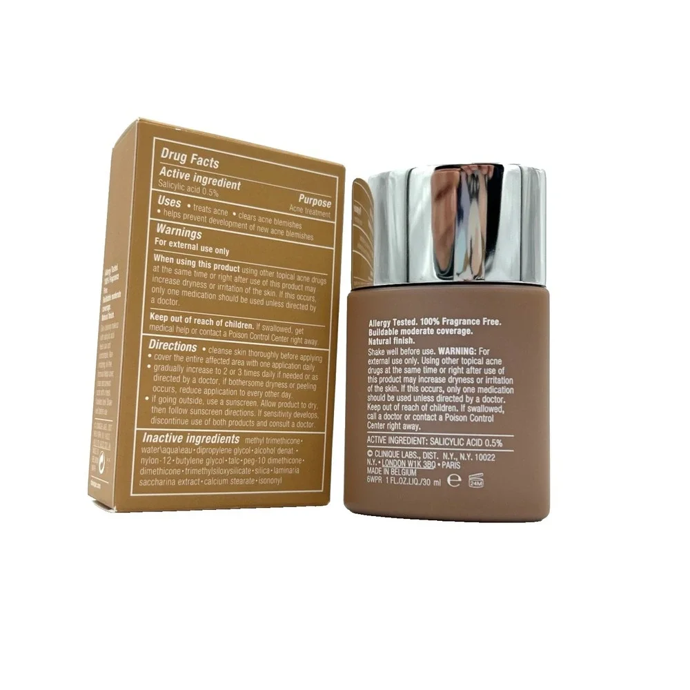 Clinique Acne Solutions Liquid Makeup 06 Fresh Sand (M-N) CN 90 Sand (M)